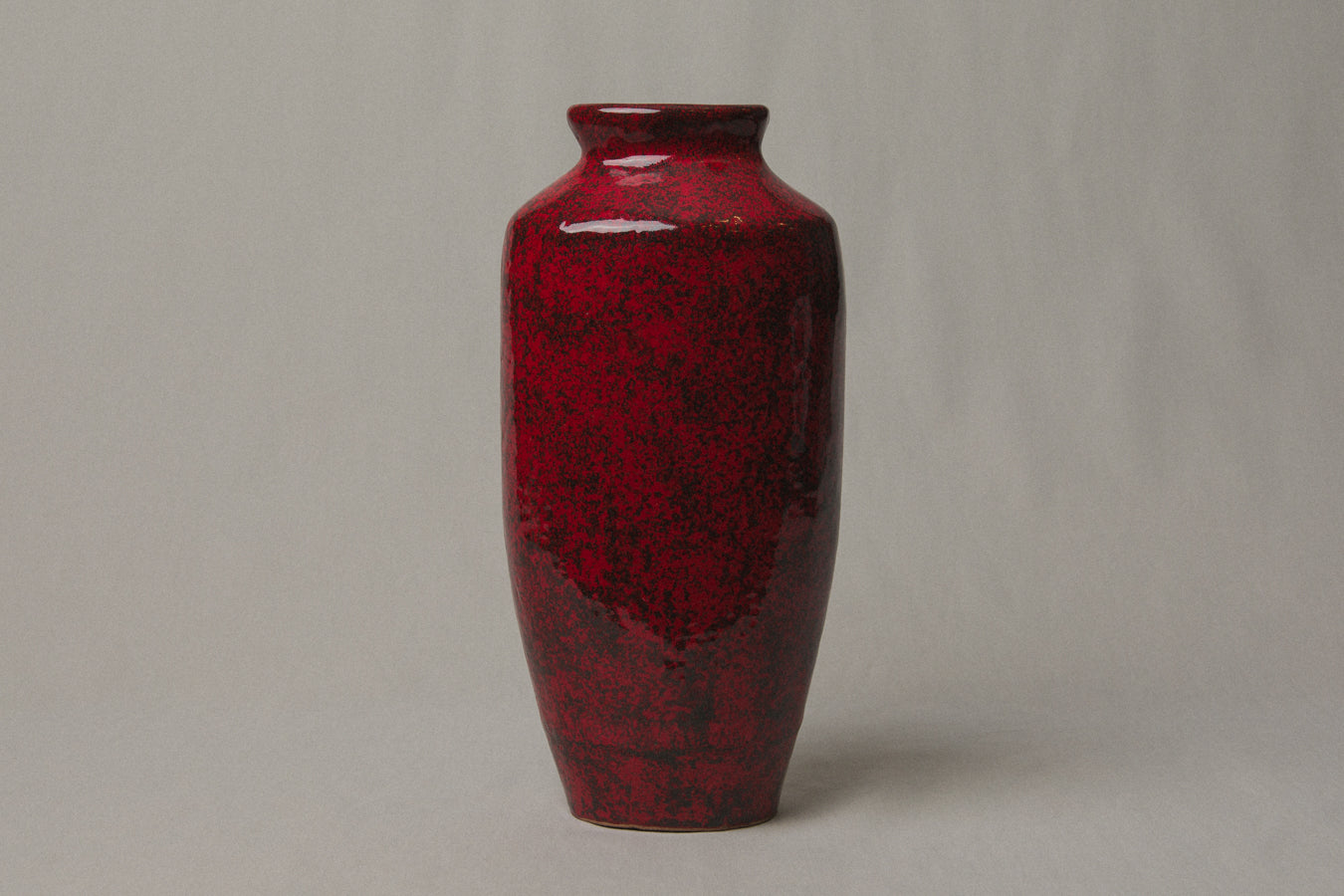 Tall burnt red VASE by Pesthidegkút Ceramics Factory _ 987