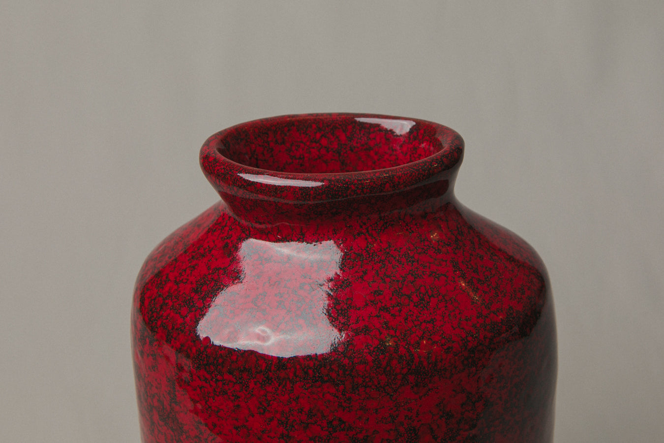 Tall burnt red VASE by Pesthidegkút Ceramics Factory _ 987