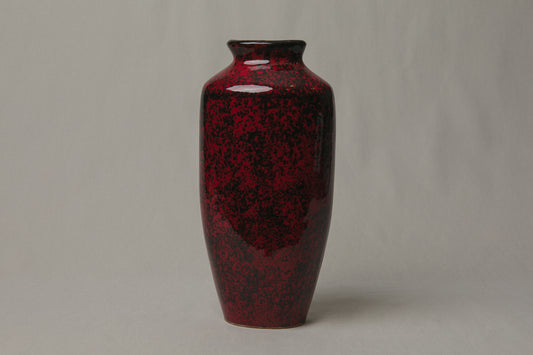 Tall burnt red VASE by Pesthidegkút Ceramics Factory _ 988