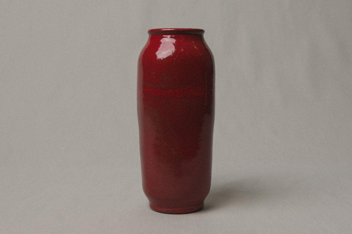 Burnt red cigar VASE _ 991