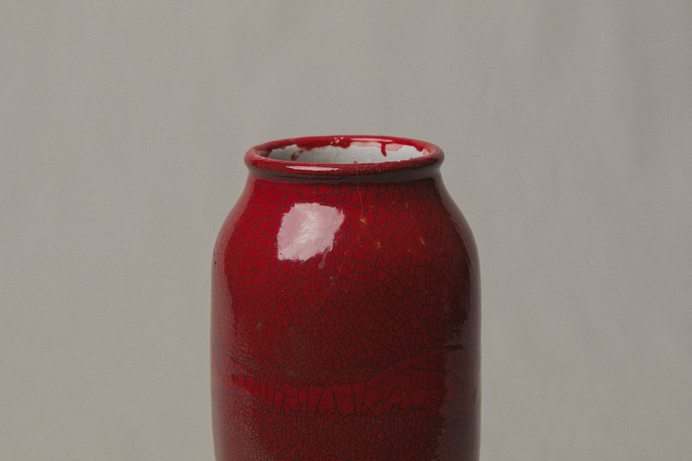 Burnt red cigar VASE _ 991