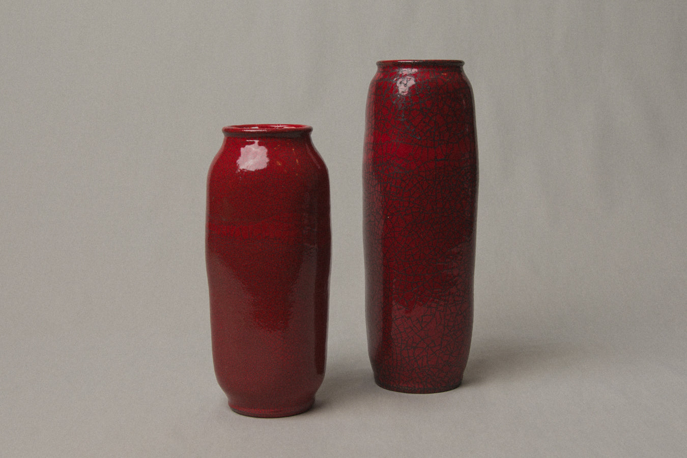 Burnt red cigar VASE _ 991