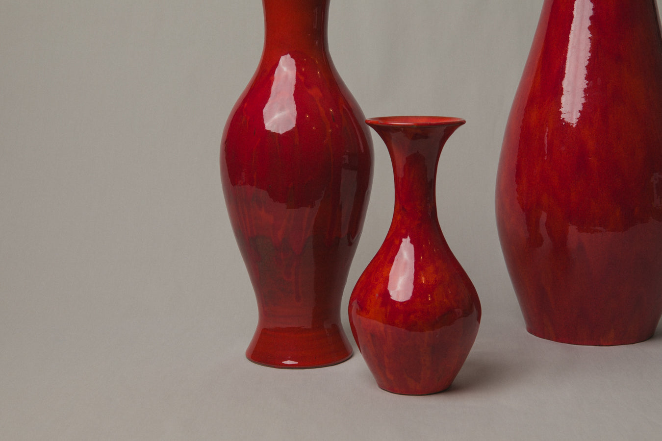 Red FLOORVASE by Éva Bod _ 1001