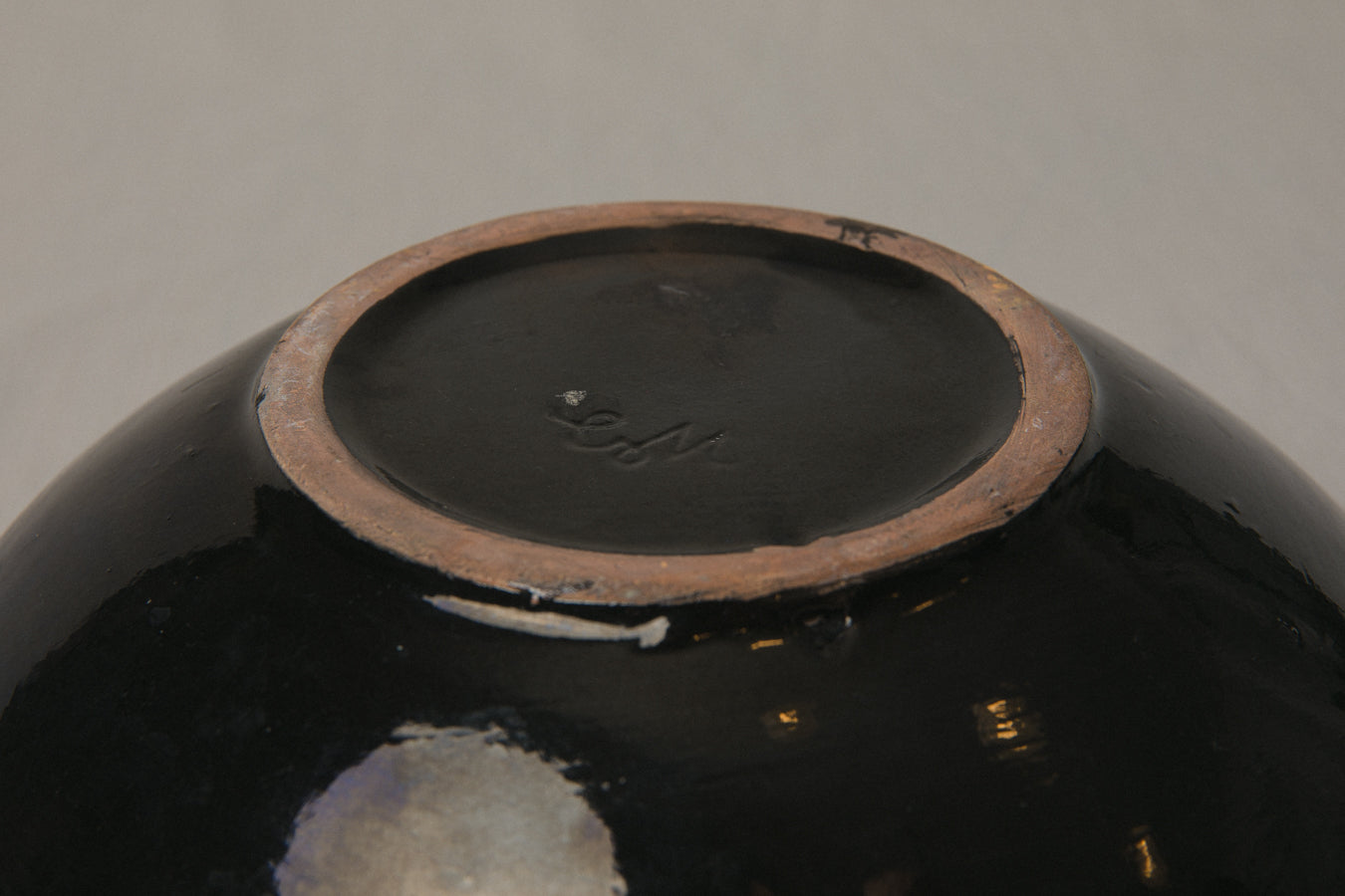 Orange glazed PLATE by Pesthidegkút Ceramics Factory _ 1017