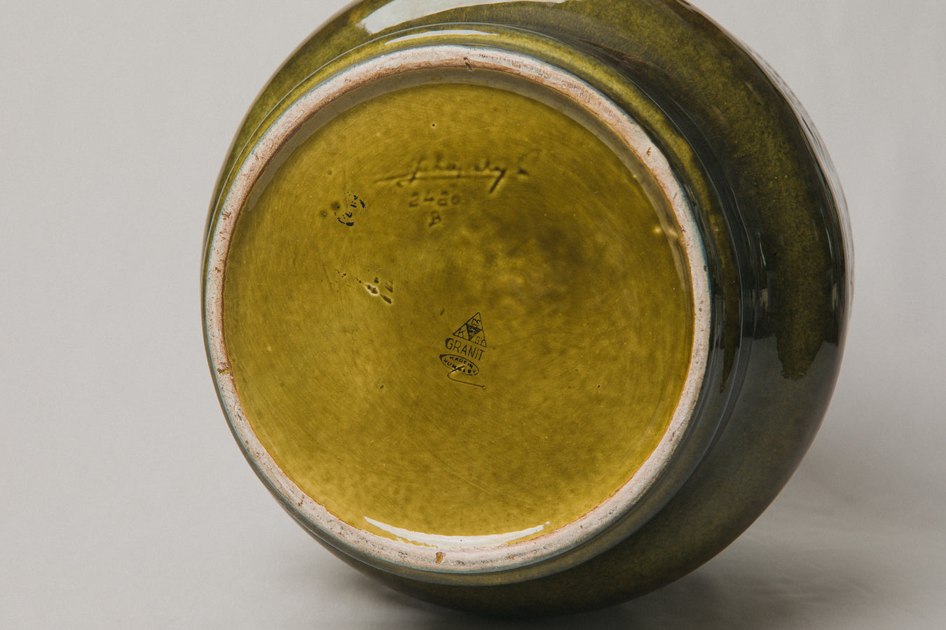 Dark green Zodiac FLOOR VASE _ 1021