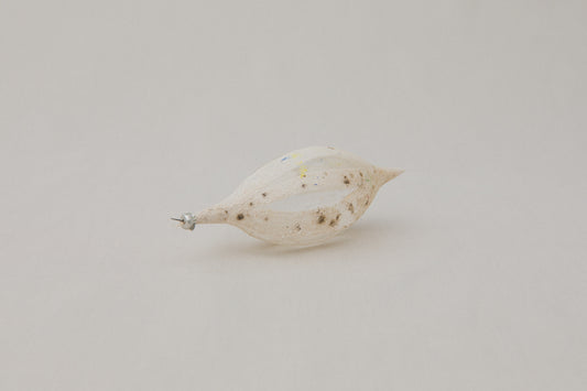 Vintage spindle GLASS ORNAMENT _ 1088