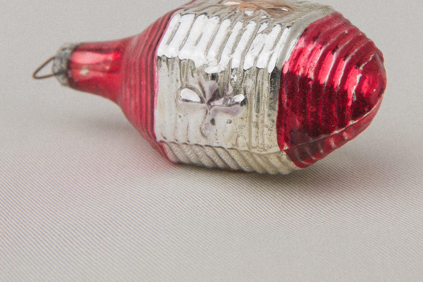 Vintage geometric candy-shaped GLASS ORNAMENT _ 1099