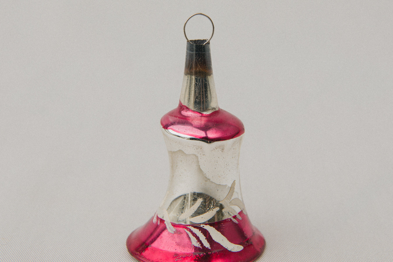 Vintage bell-shaped GLASS ORNAMENT _ 1103