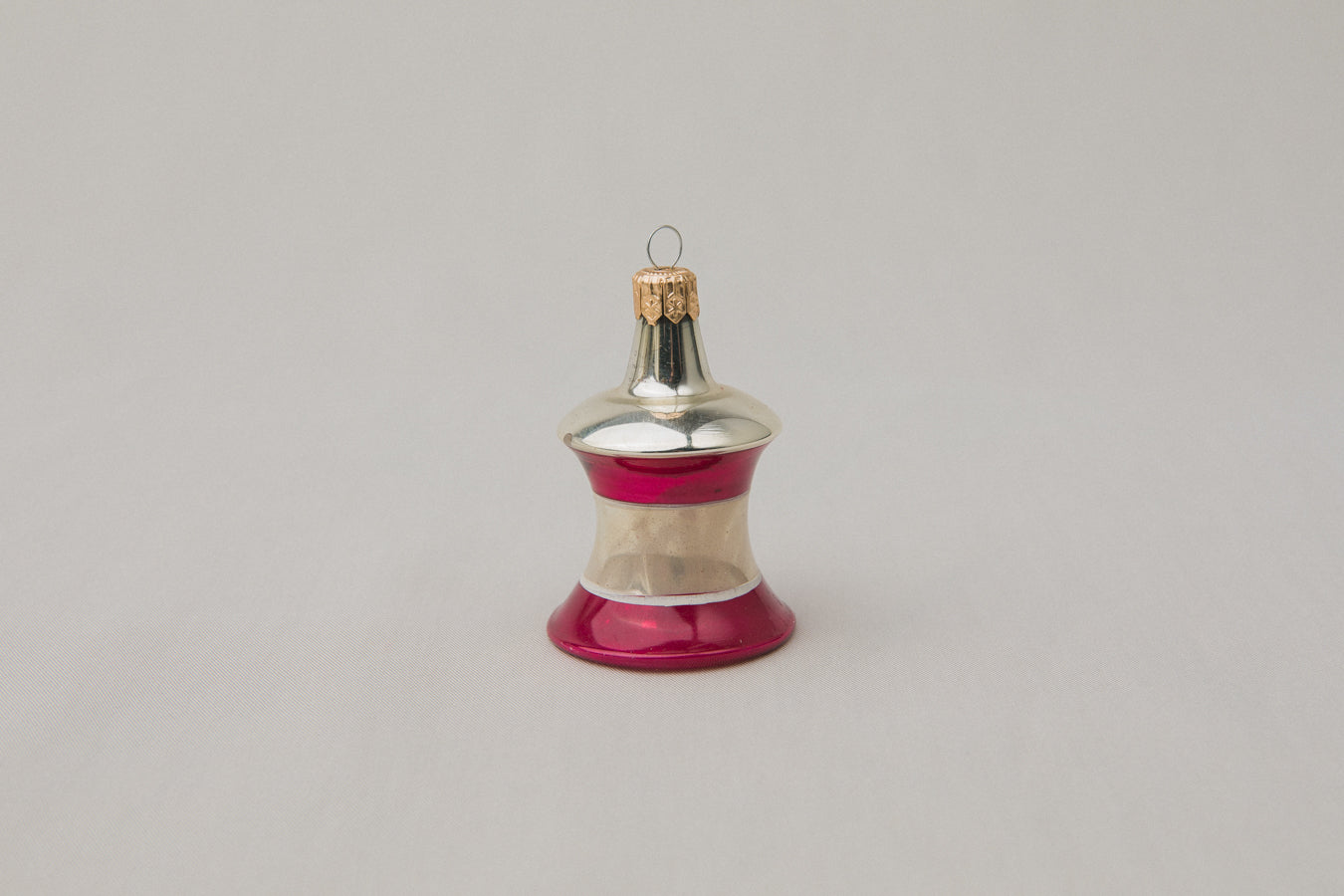 Vintage bell-shaped GLASS ORNAMENT _ 1104