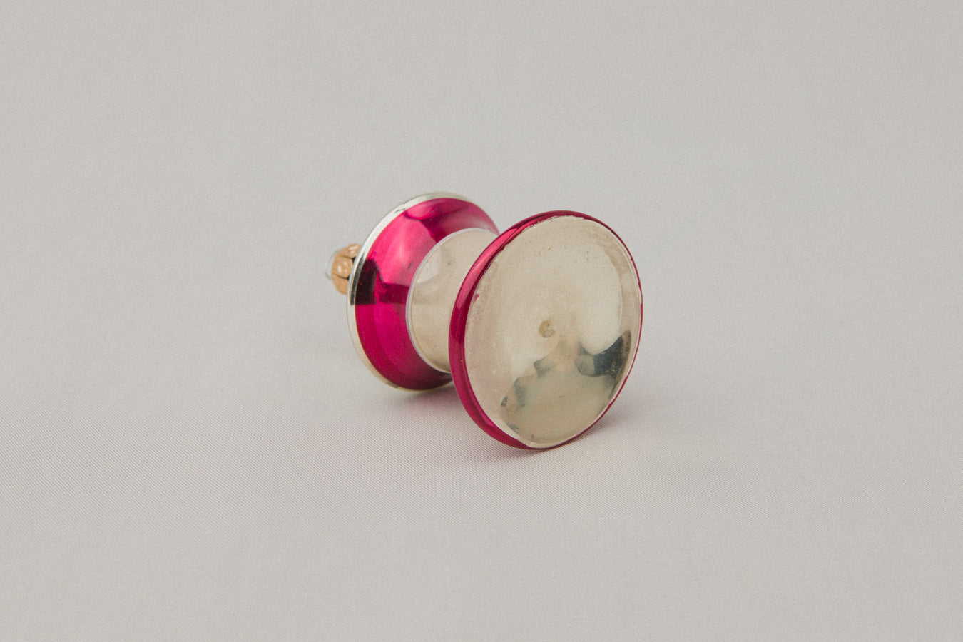 Vintage bell-shaped GLASS ORNAMENT _ 1104