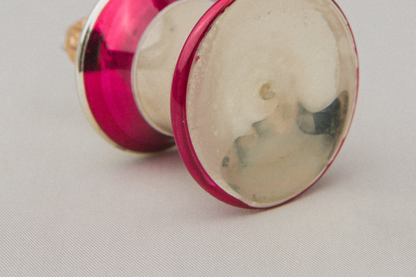 Vintage bell-shaped GLASS ORNAMENT _ 1104