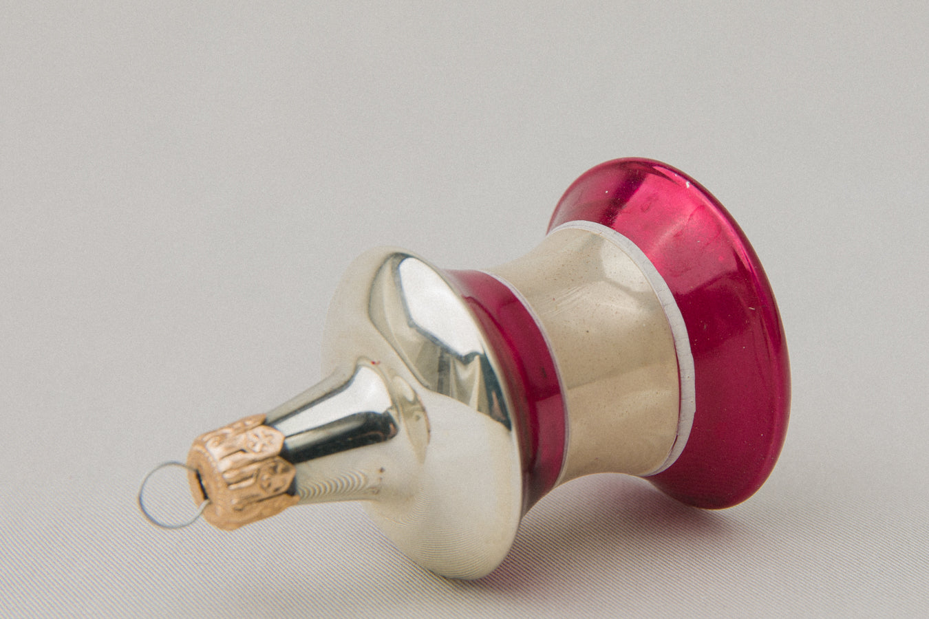 Vintage bell-shaped GLASS ORNAMENT _ 1104