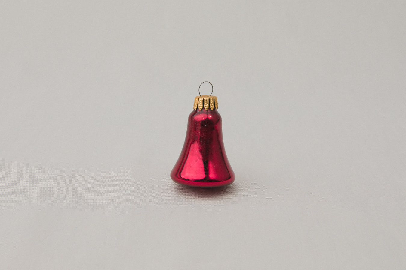 Vintage bell-shaped GLASS ORNAMENT _ 1105