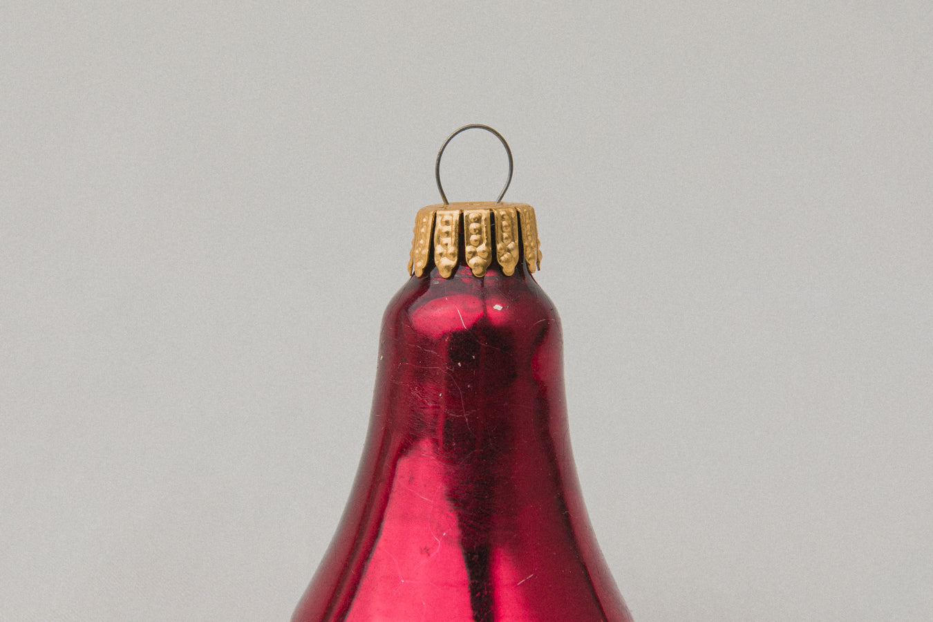 Vintage bell-shaped GLASS ORNAMENT _ 1105