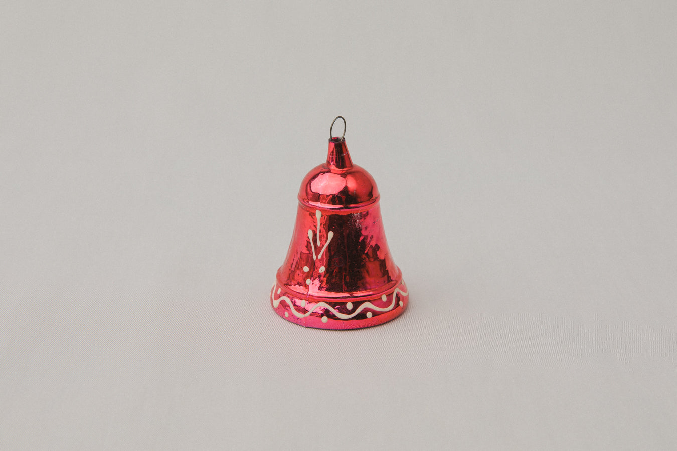 Vintage bell-shaped GLASS ORNAMENT _ 1106