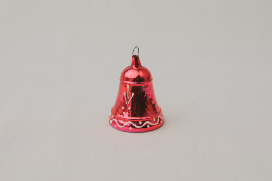 Vintage bell-shaped GLASS ORNAMENT _ 1106