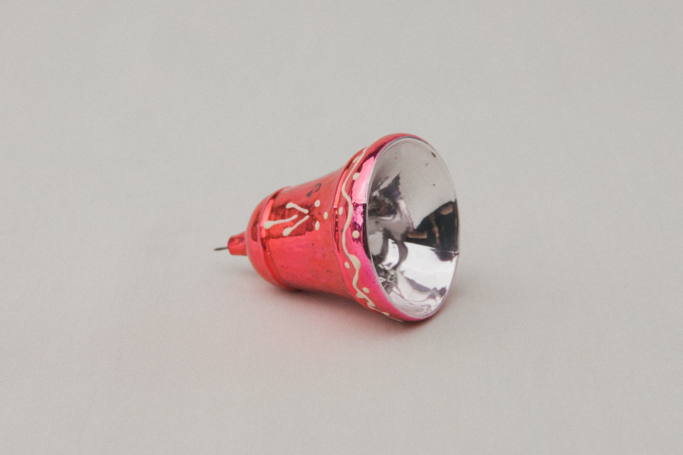 Vintage bell-shaped GLASS ORNAMENT _ 1106