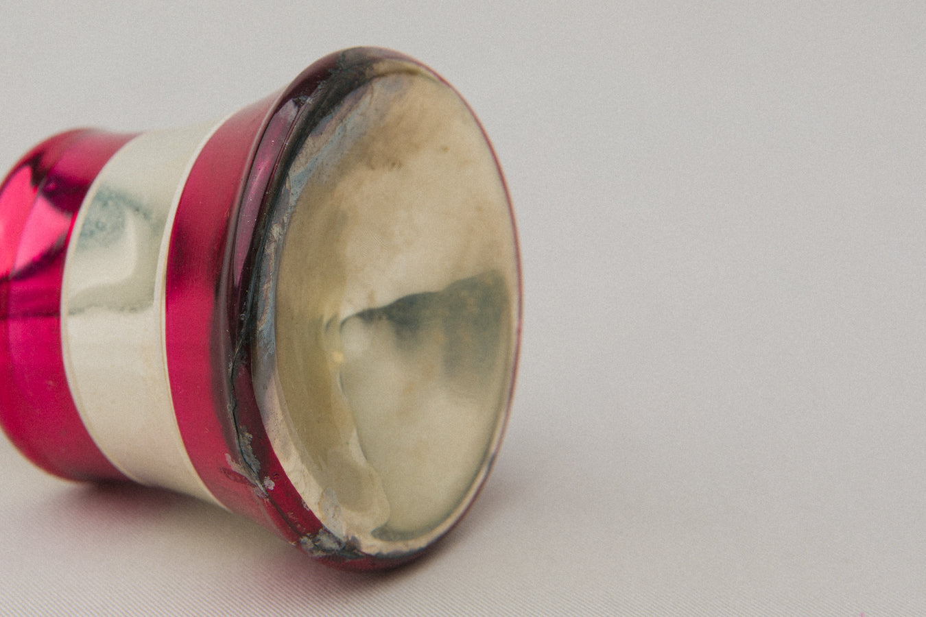 Vintage bell-shaped GLASS ORNAMENT _ 1107