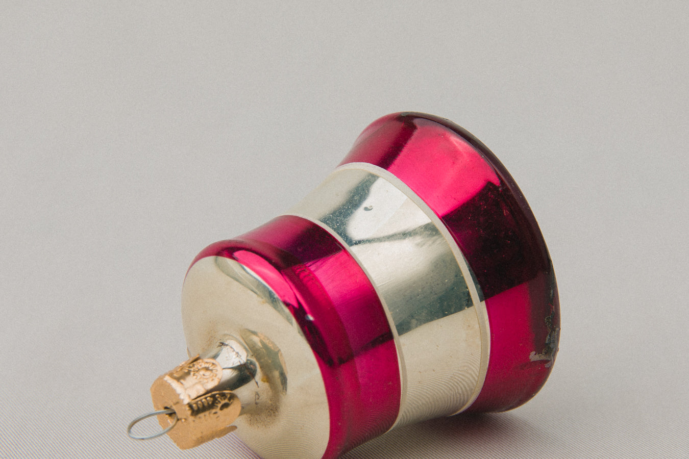 Vintage bell-shaped GLASS ORNAMENT _ 1107