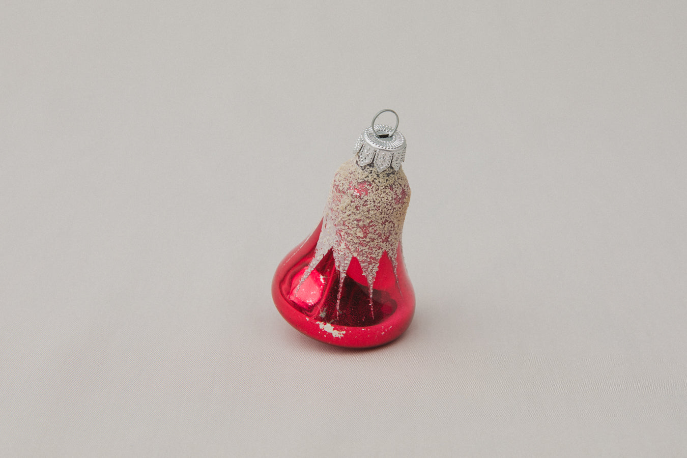 Vintage bell-shaped GLASS ORNAMENT _ 1108