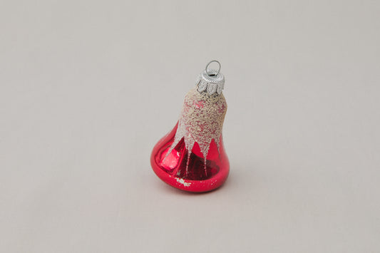 Vintage bell-shaped GLASS ORNAMENT _ 1108
