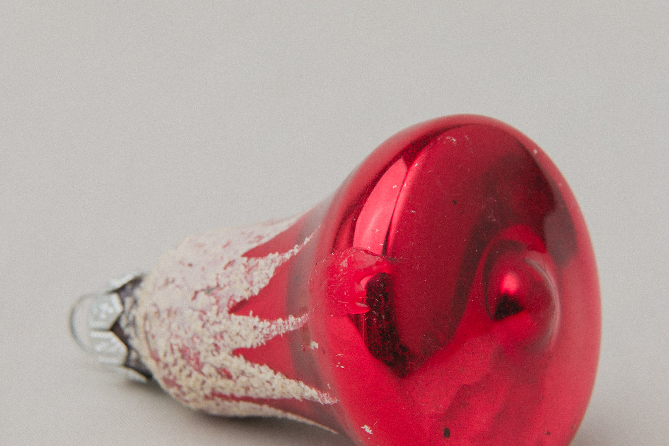 Vintage bell-shaped GLASS ORNAMENT _ 1108