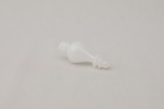 White glass ORNAMENT _ 1127