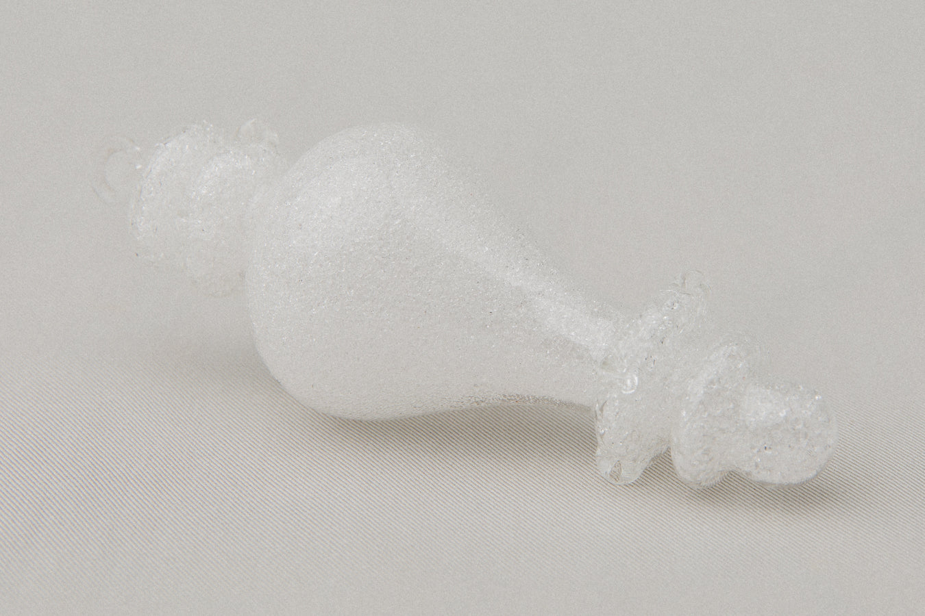 White glass ORNAMENT _ 1127