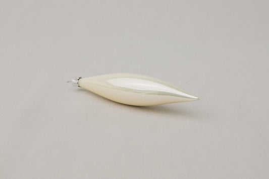 White glass icicle ORNAMENT _ 1128