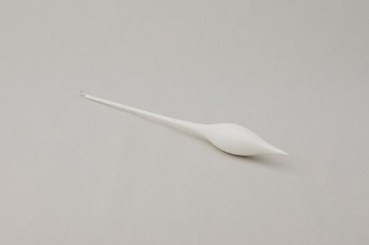 White glass icicle ORNAMENT _ 1129