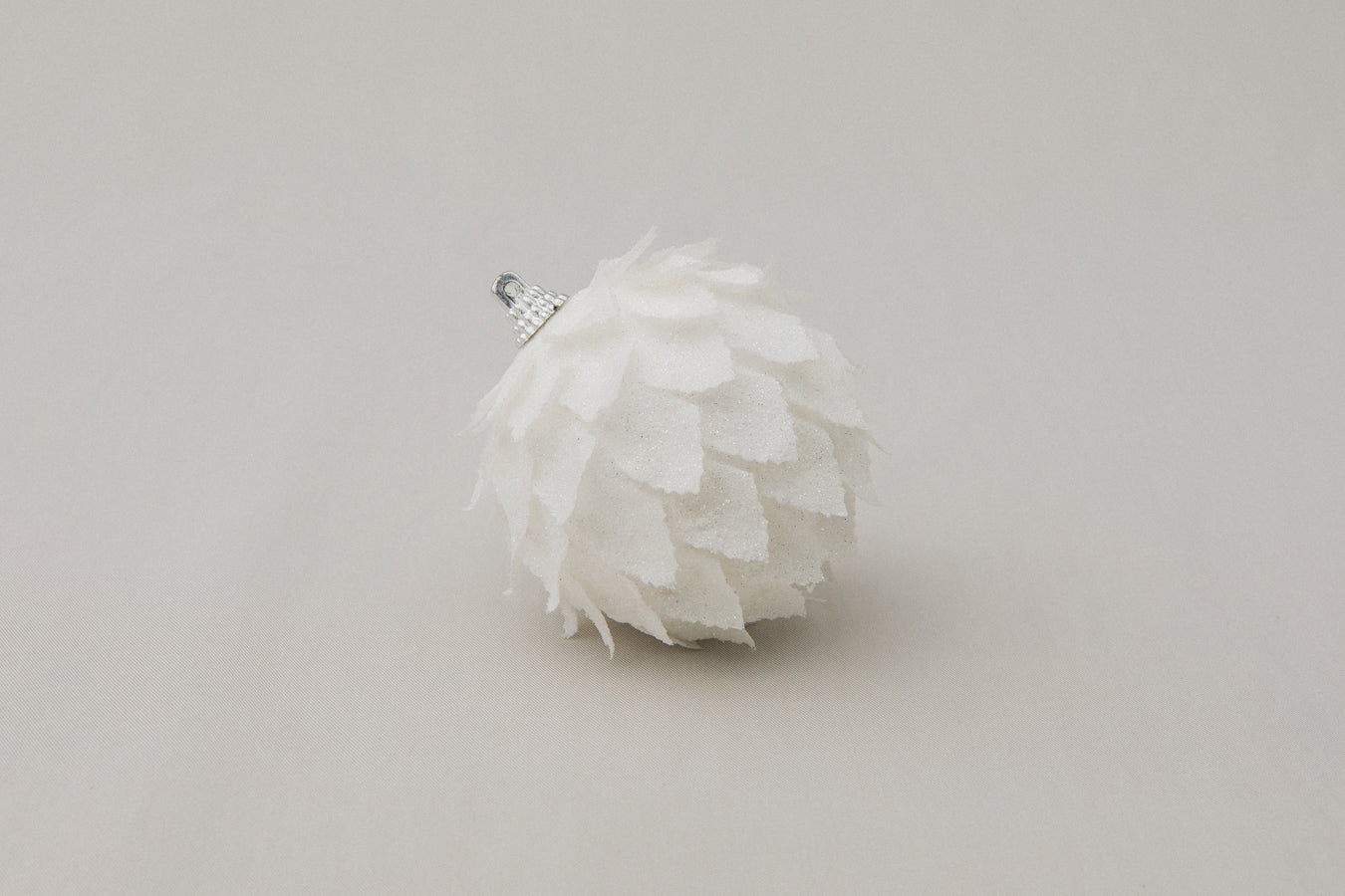 White pine-cone ORNAMENT _ 1137