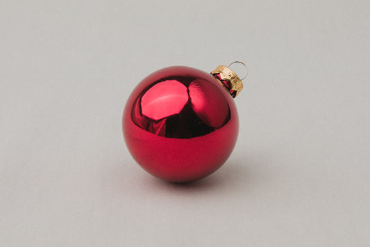 Red glass ball ORNAMENT _ 1145