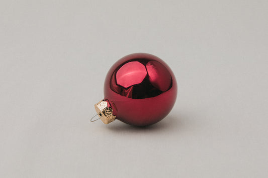 Red glass ball ORNAMENT _ 1146