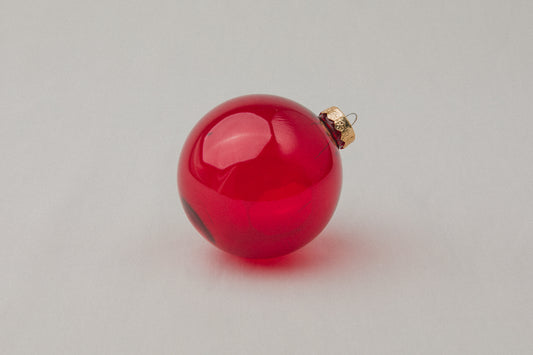Red glass ball ORNAMENT _ 1148