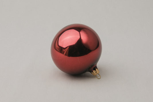 Red glass ball ORNAMENT _ 1154