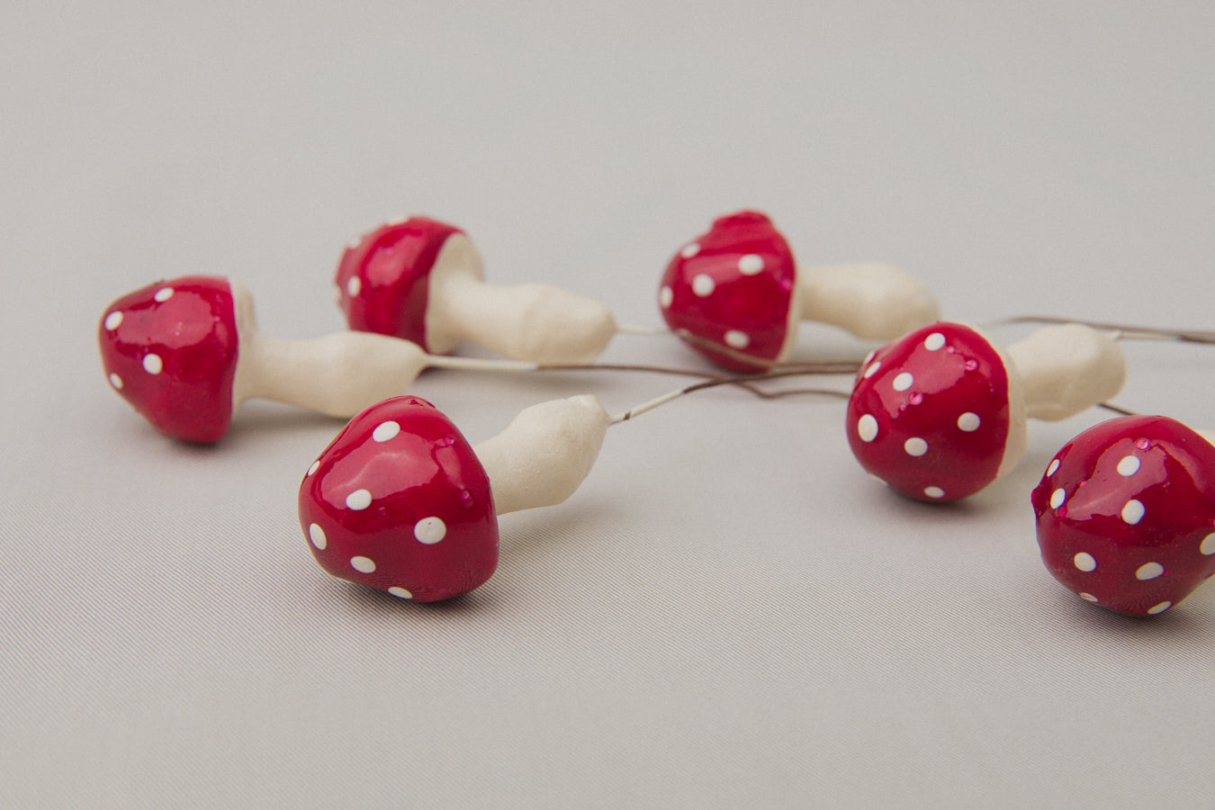 Medium red mushroom ORNAMENTS