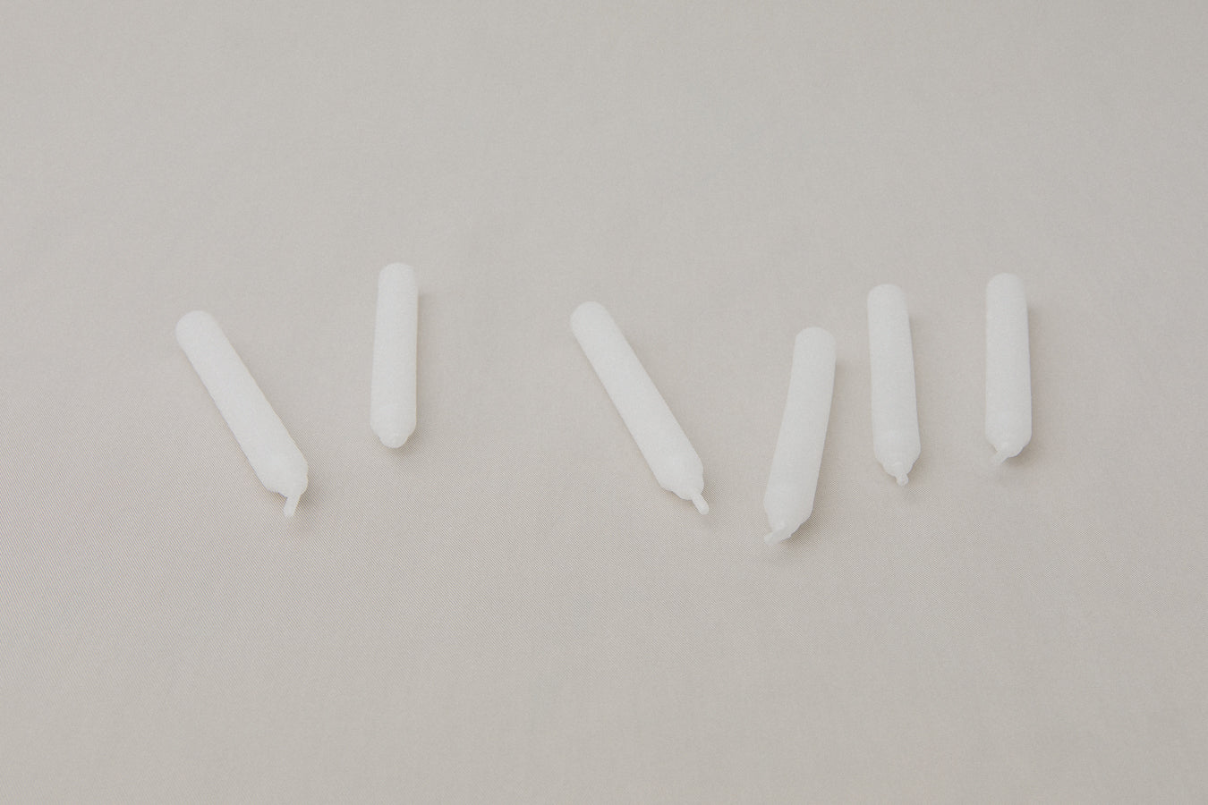 Pack of six straight CANDLE XS