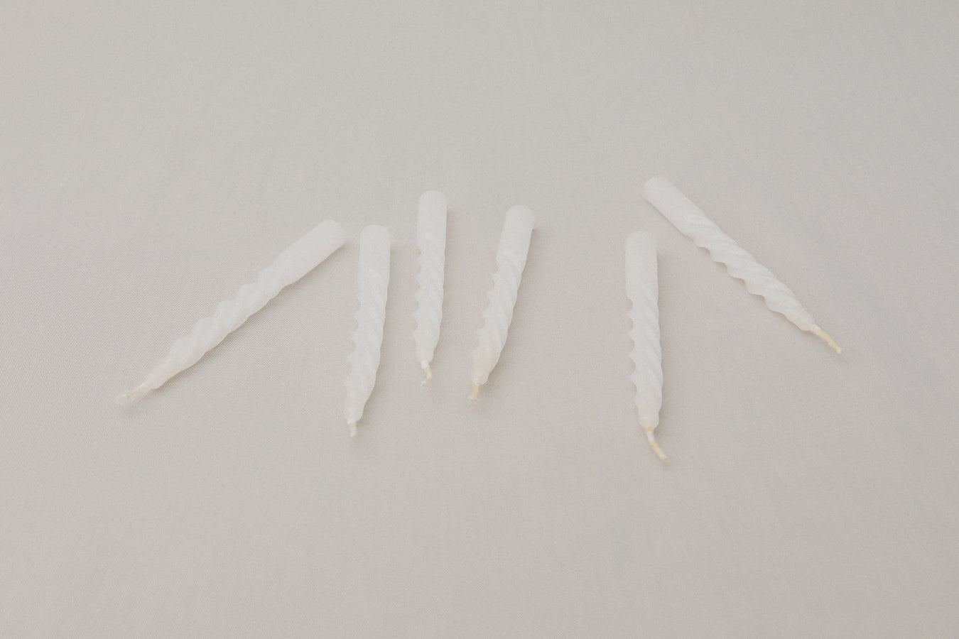 Pack of six spiral CANDLE S