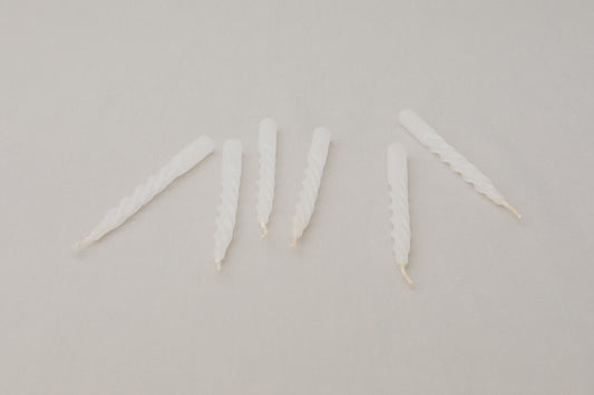 Pack of six spiral CANDLE S