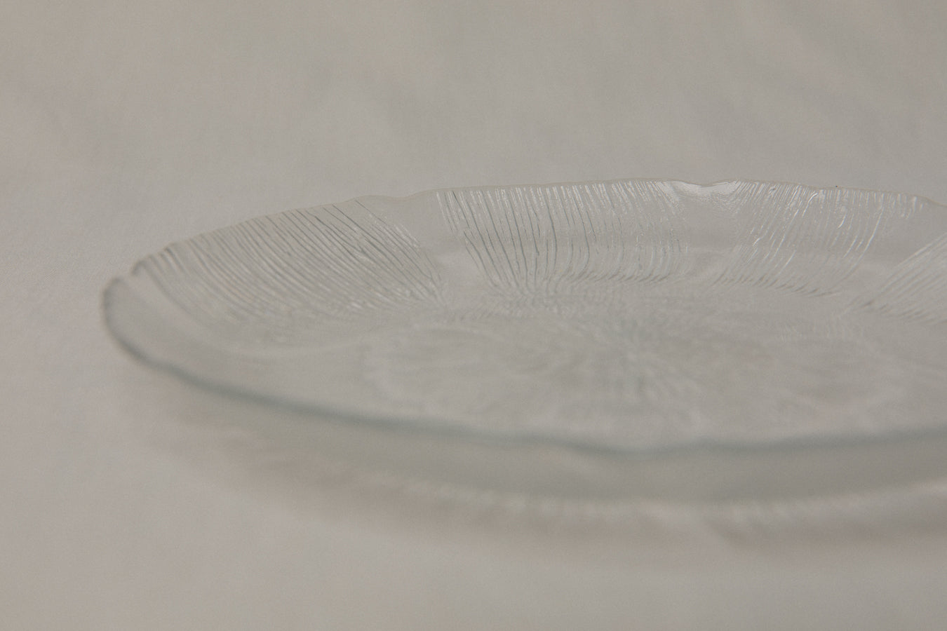 Textured glass DESSERT PLATE _ 1200