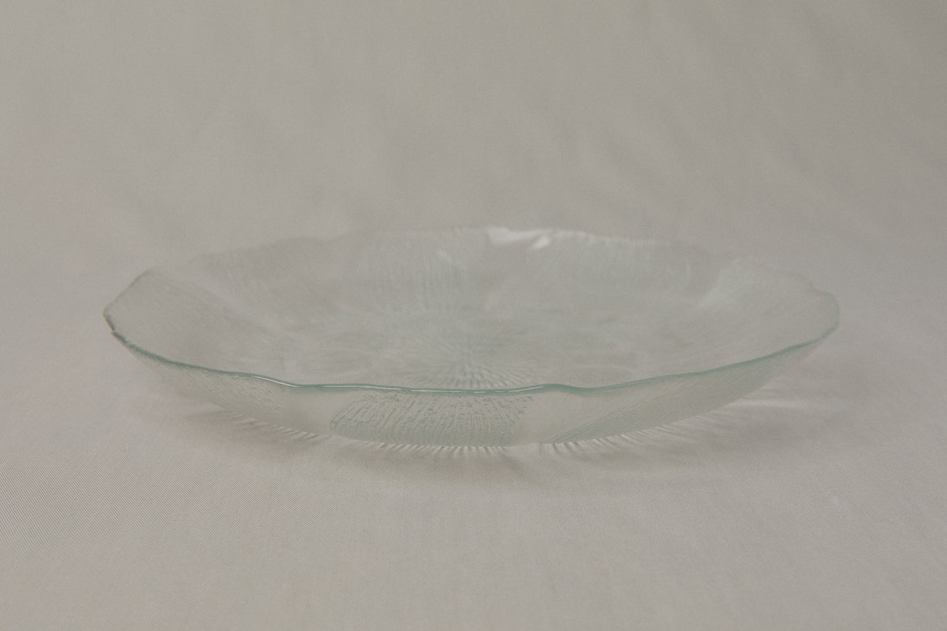 Textured glass DINNER PLATE _ 1201