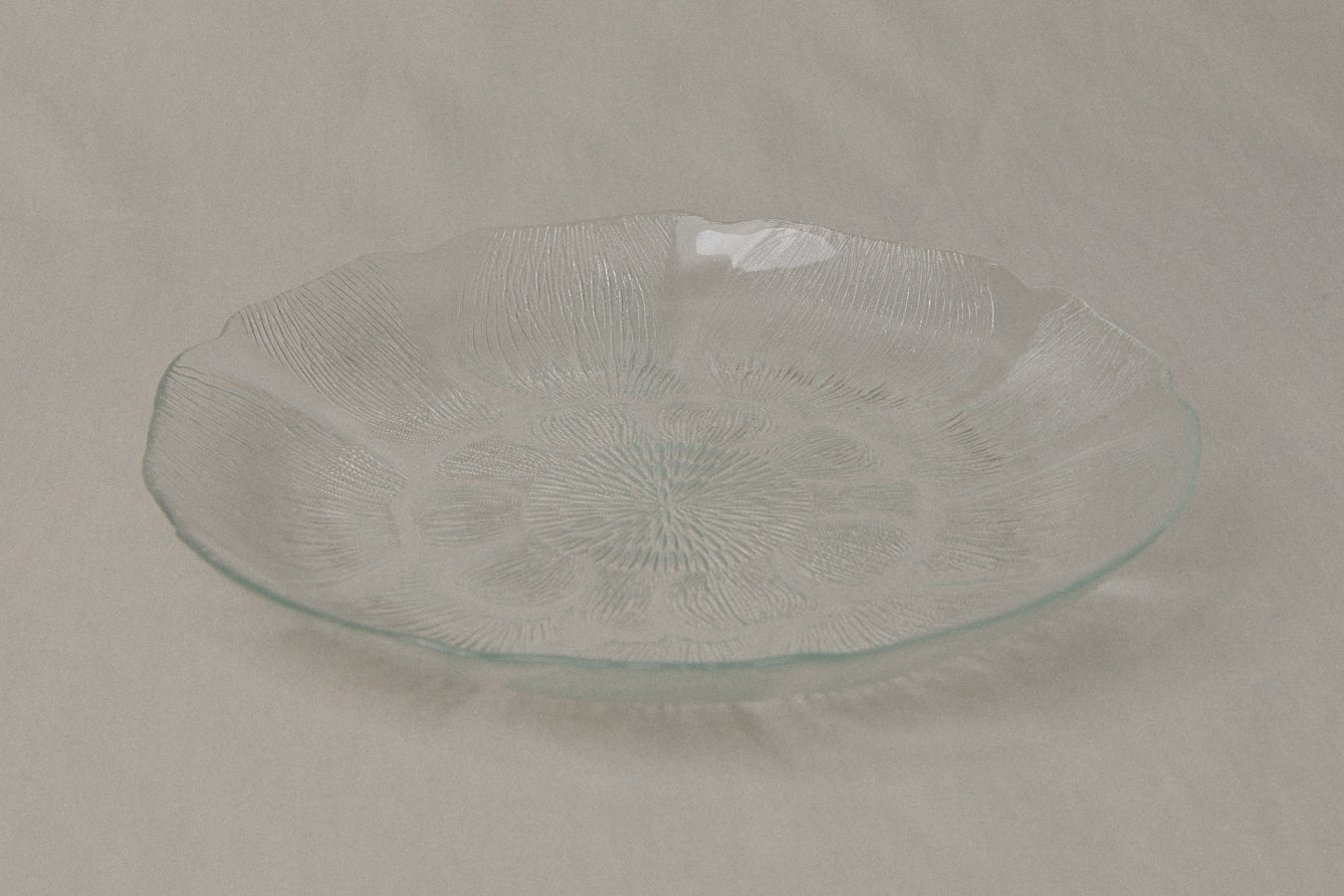 Textured glass DINNER PLATE _ 1201