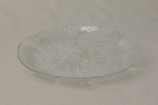 Textured glass DINNER PLATE _ 1201