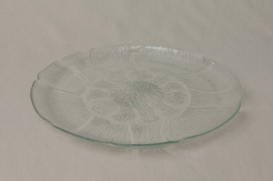 Textured glass SERVING PLATE _ 1202