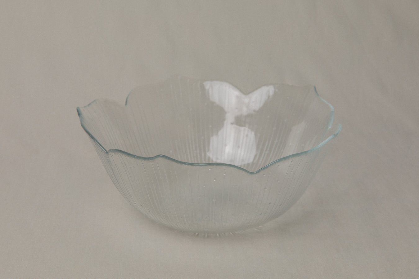 Textured glass BOWL extra large _ 1209