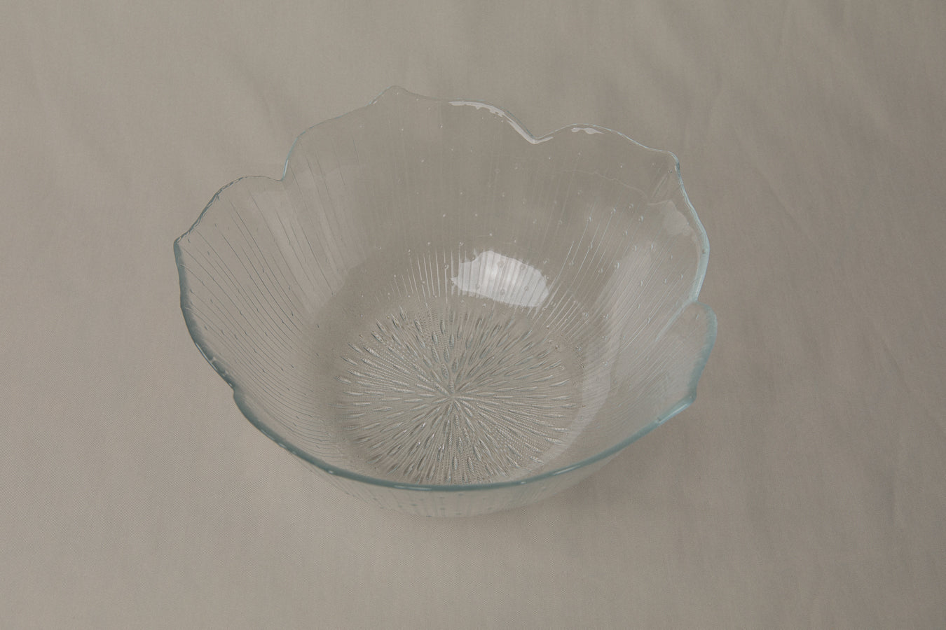 Textured glass BOWL extra large _ 1209