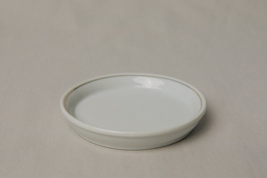 Vintage porcelain DISH with gold stripe _ 1212