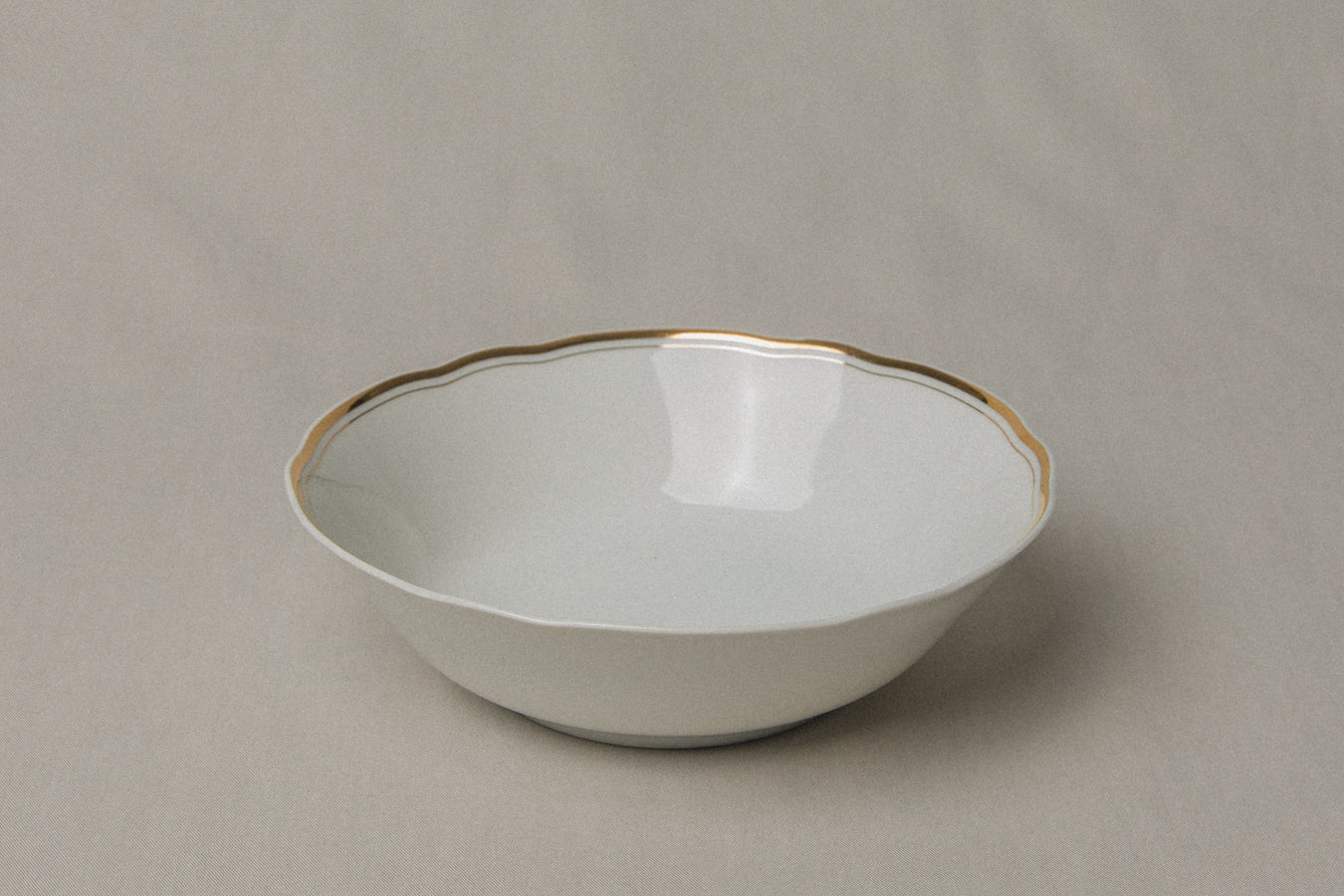 Vintage porcelain BOWL with gold stripe _ 1227