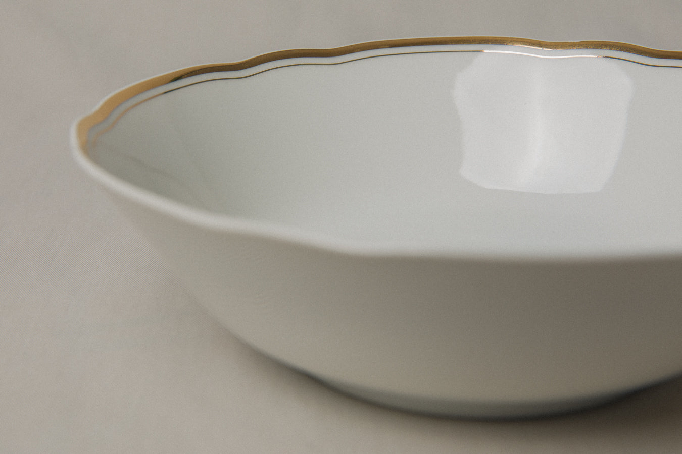 Vintage porcelain BOWL with gold stripe _ 1227