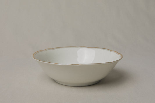 Vintage porcelain BOWL with gold stripe _ 1228
